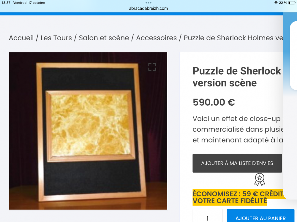 Puzzle magique scene