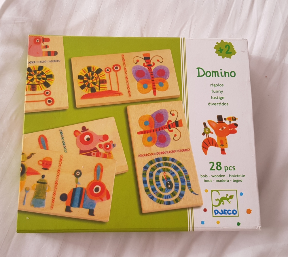 Très joli jeu de dominos animaux en bois