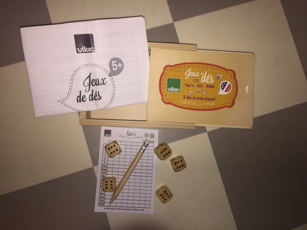 Jeu de Yam’s en bois 