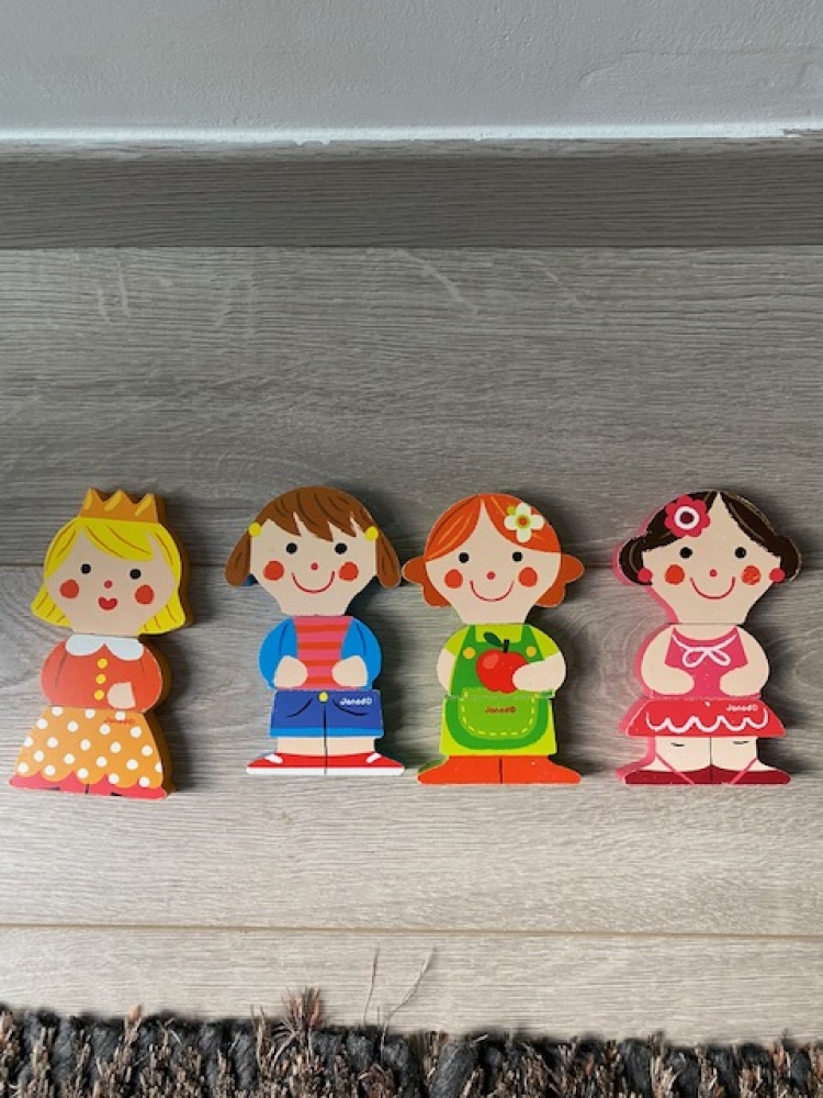 Poupées en bois magnétiques Janod