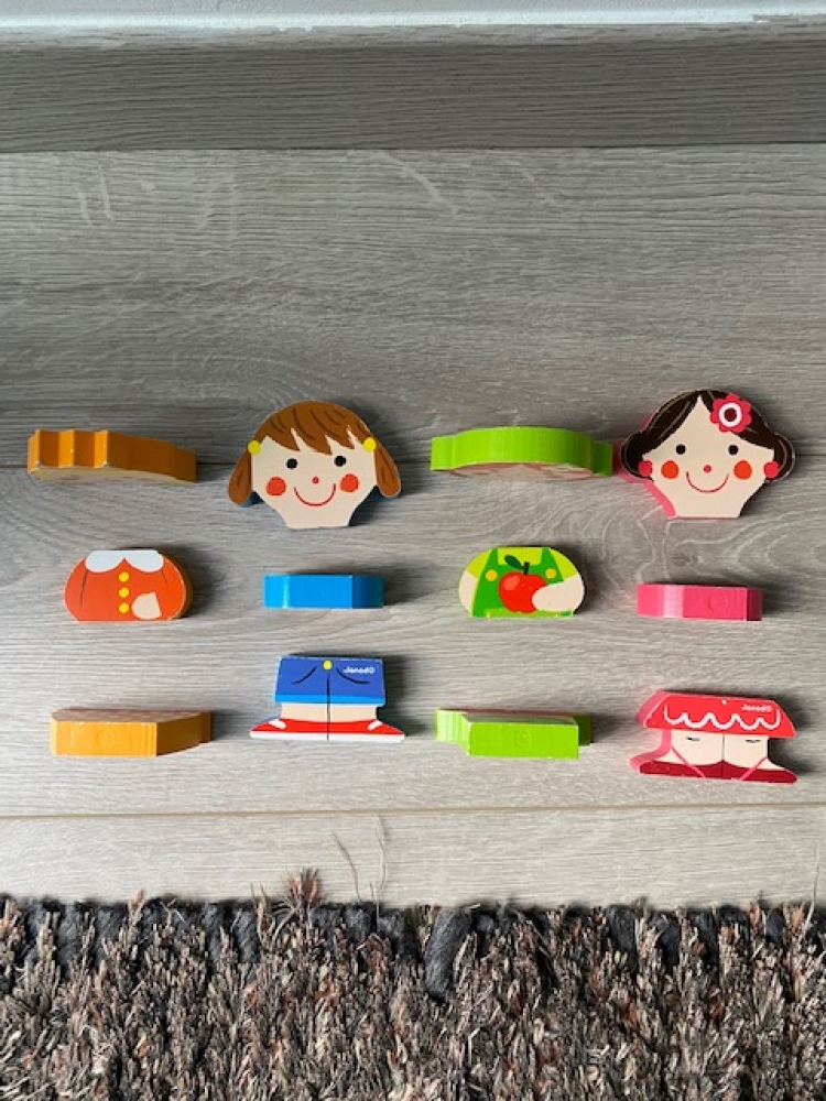 Poupées en bois magnétiques Janod