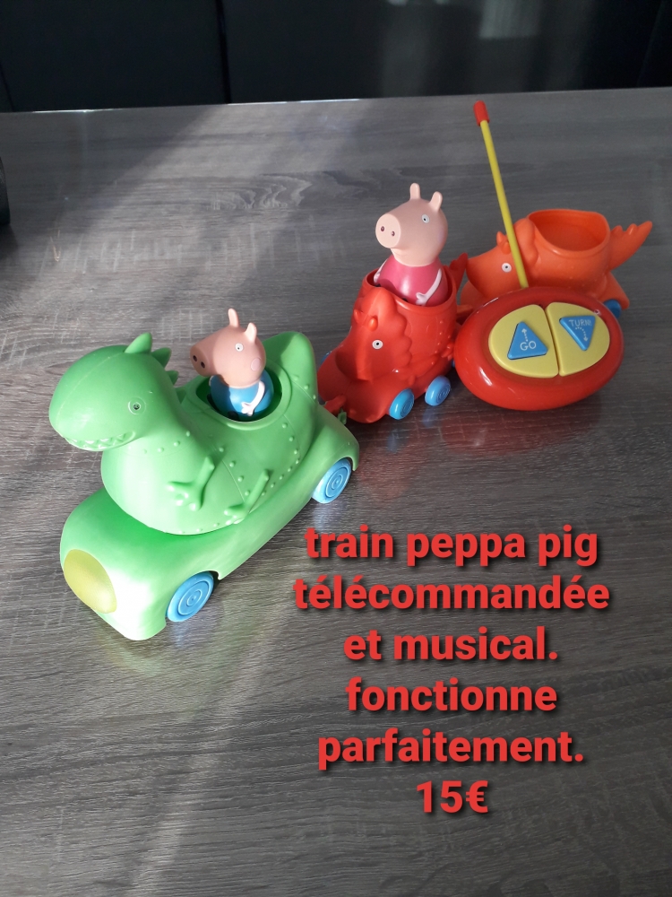 Train peppa pig télécommandé 