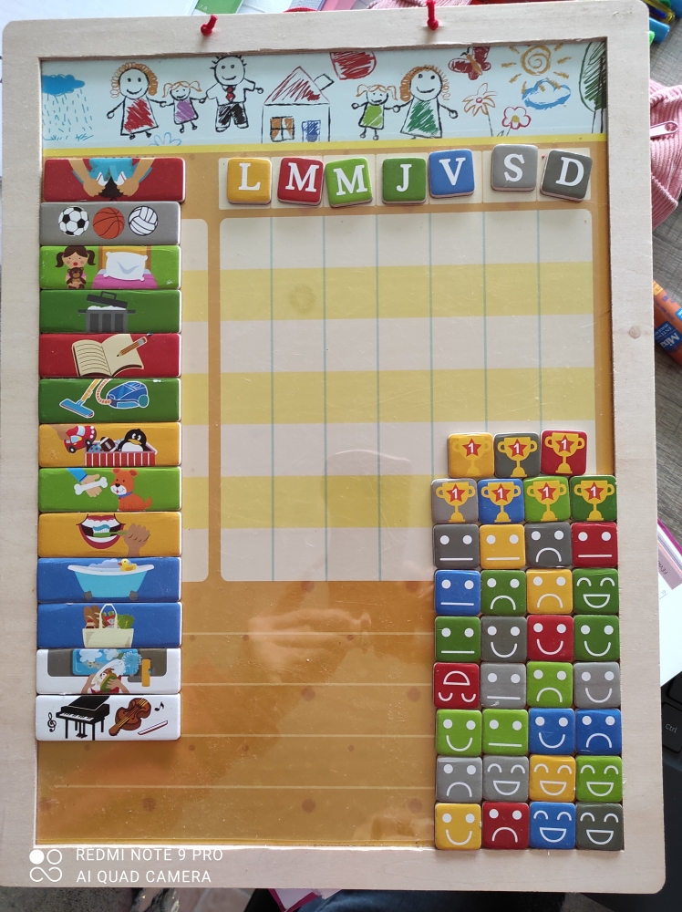 Semainier magnétique