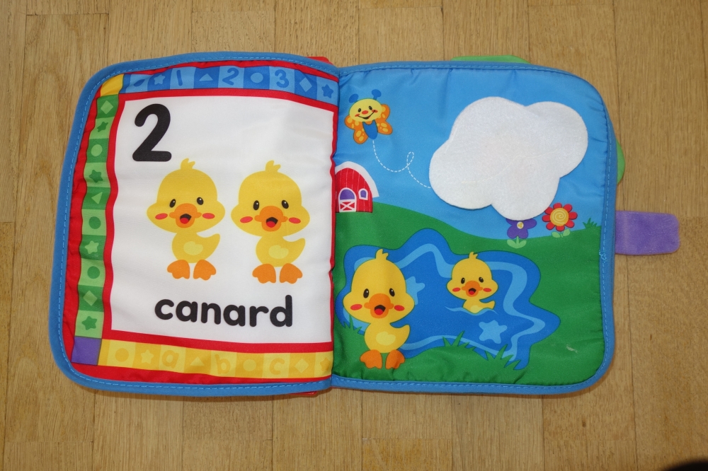 Livre tissu musical 123 Fisher Price