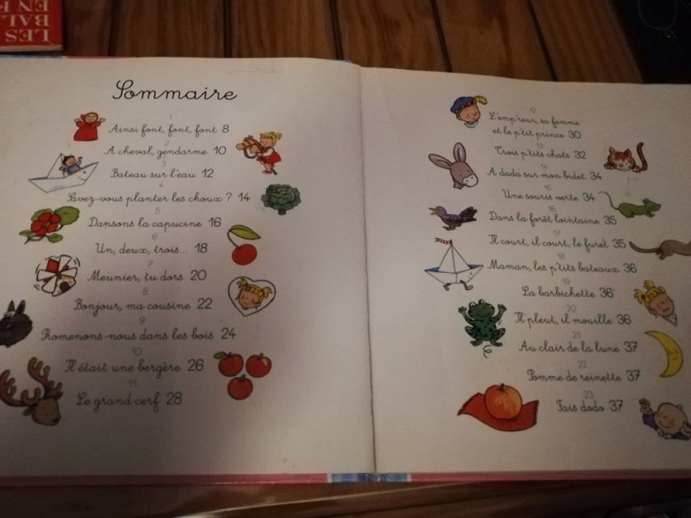 Livre de comptines avec son CD