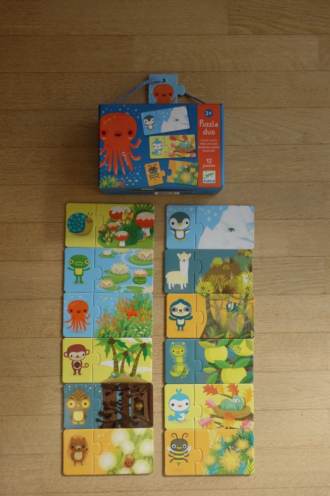 Djeco - Puzzle Duo caché