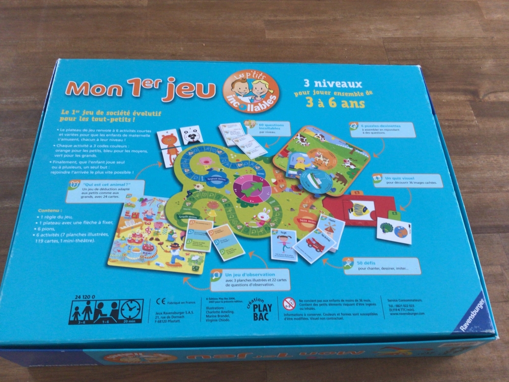 Mon 1er jeu Les p’titsincollables