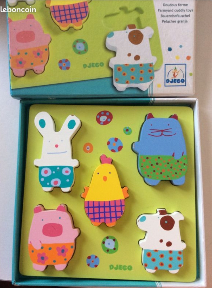 Puzzle en bois premier âge 