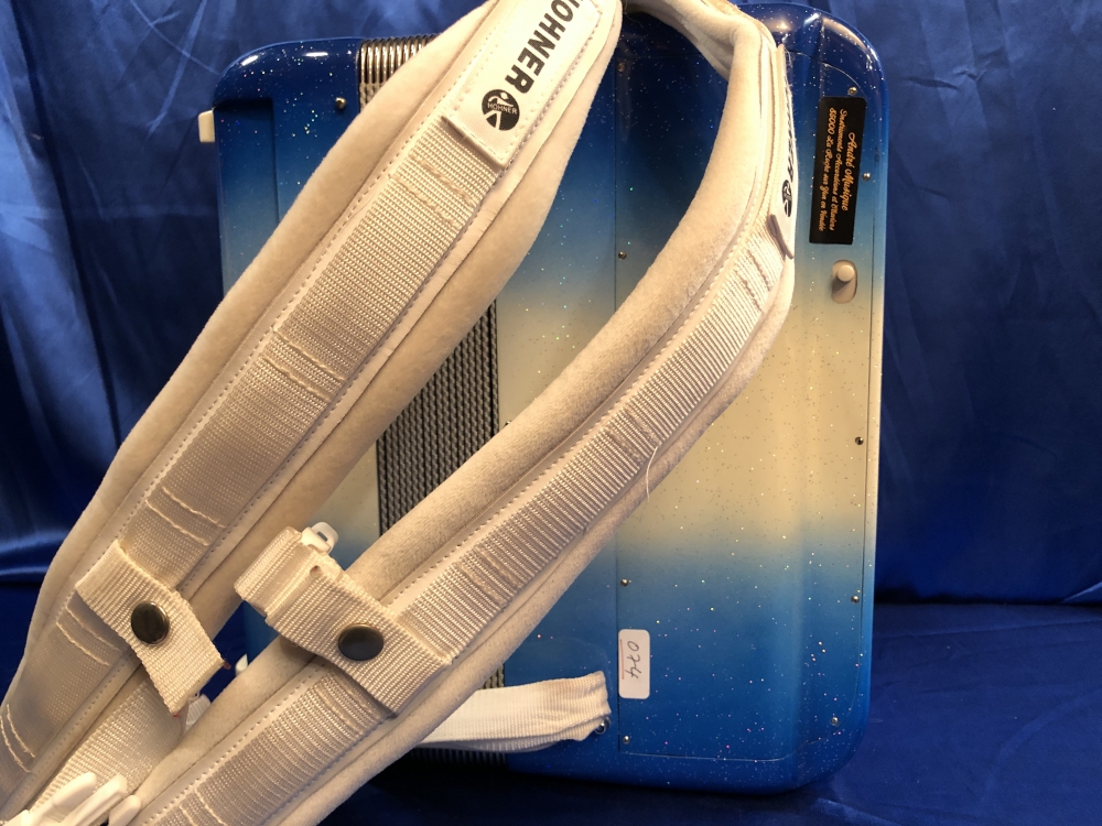 Accordéon chromatique Hohner Fun / Bleu Blanc