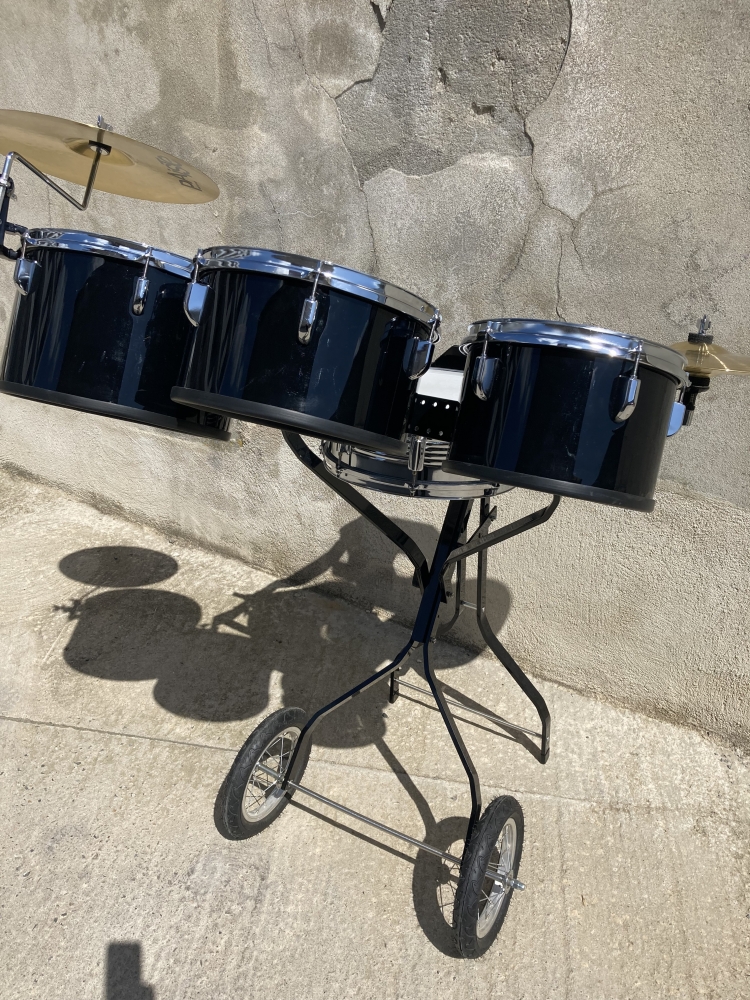 Chariot Batterie Percussion - 3 toms et caisse claire