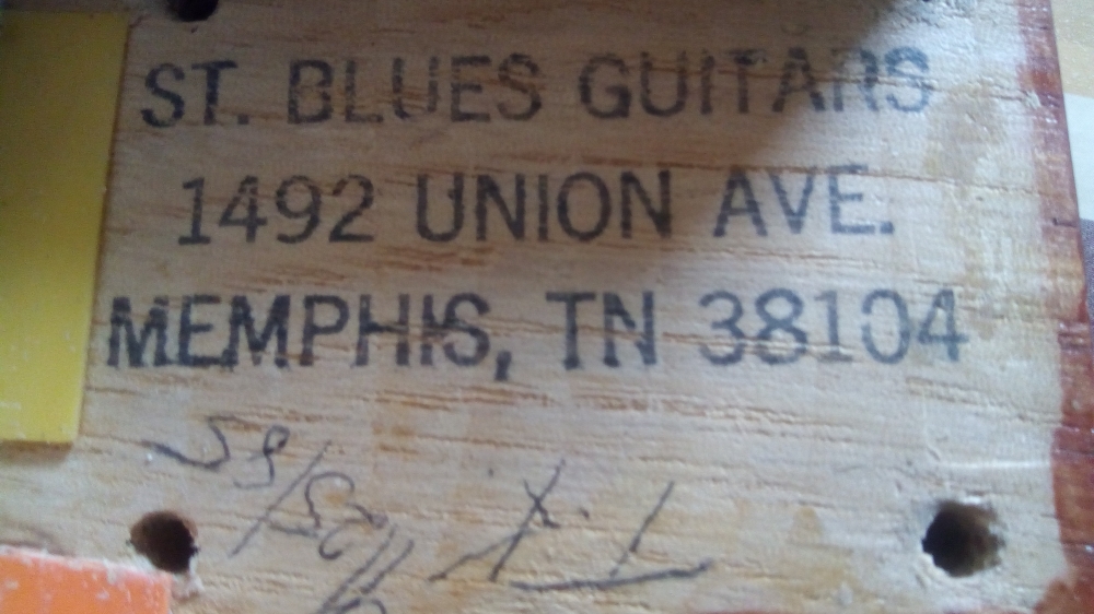 Guitare électrique St Blues de 1985 