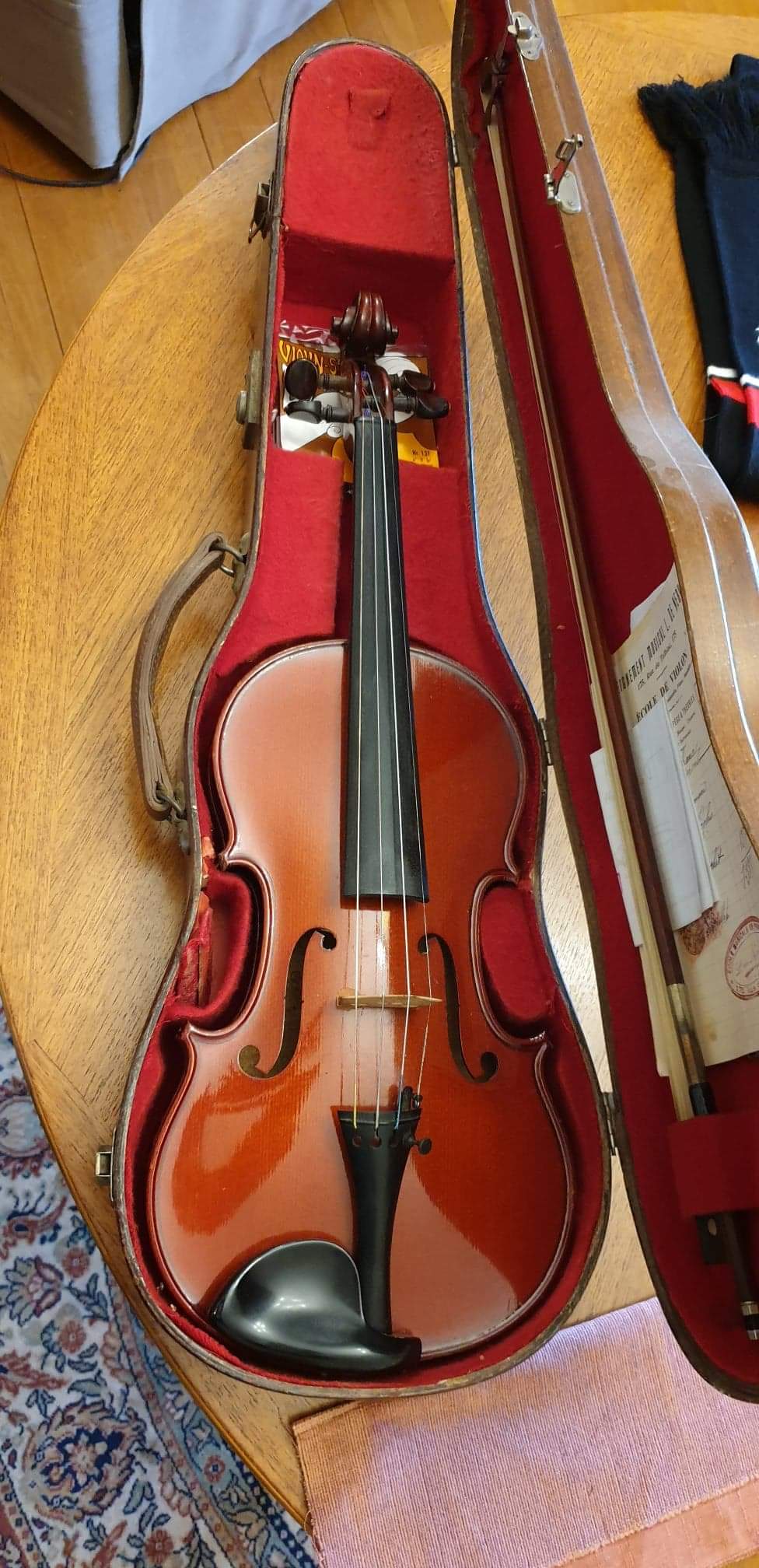 Violon entier copie Antonius Stradivarius  Bon état -  reconditionné disponible sur Zic Ethic