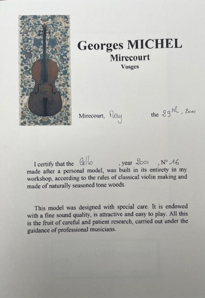 Violoncelle 4/4 Georges Michel