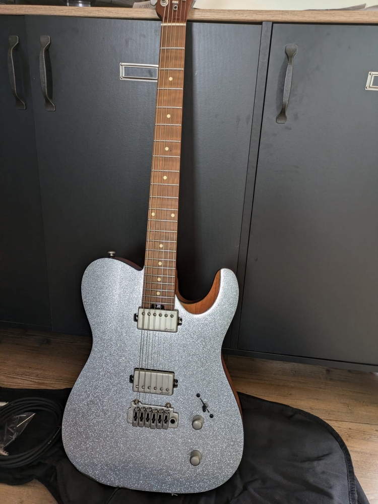 Guitare électrique Harley Benton fusion T HH roasted SST