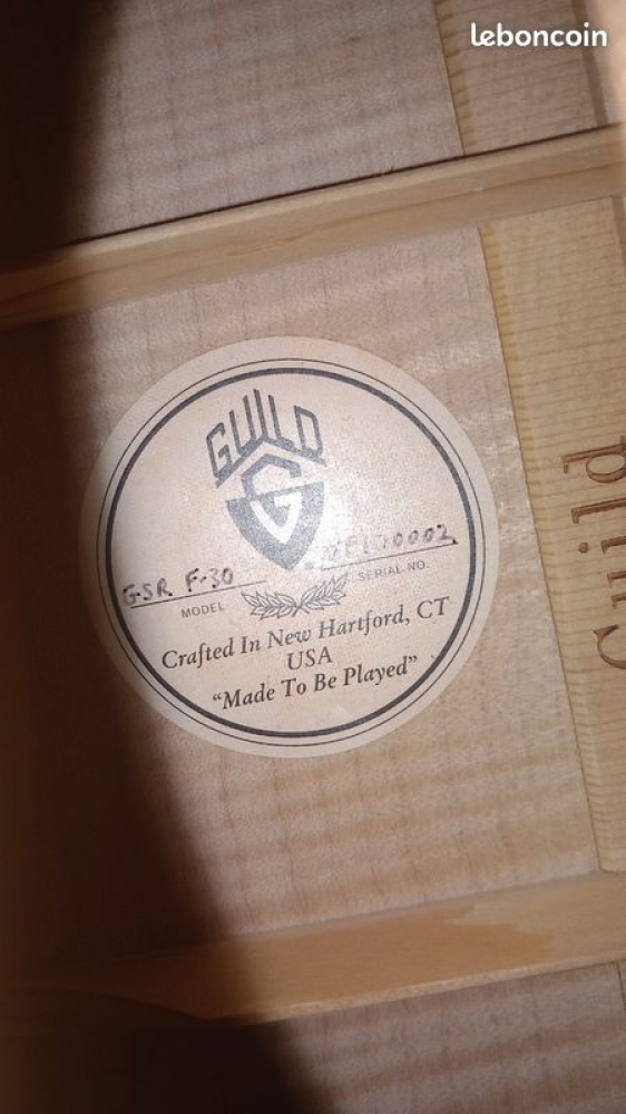 Guitare électro-acoustique Guild GSR F-30 maple