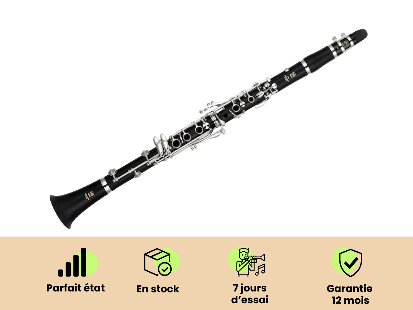 Clarinette Yamaha YCL-255 Très bon état -  reconditionné disponible sur Zic Ethic
