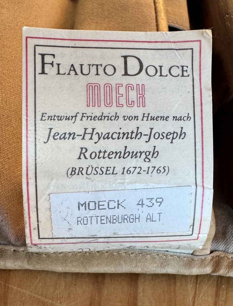 Flûte à bec MOECK Rottenburgh alto n°439
