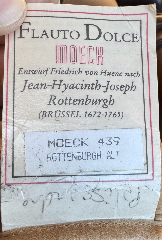 Flûte à bec MOECK Rottenburgh alto n°439
