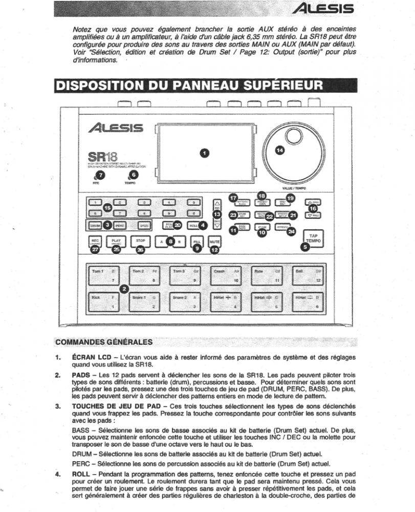 Boite a rythme Alesis SR18