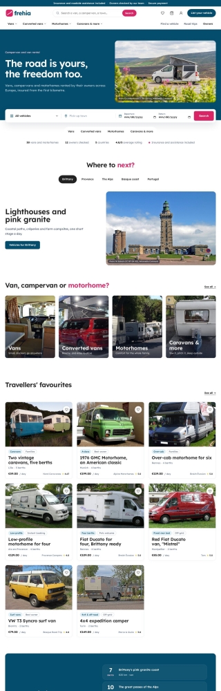 Frehia homepage