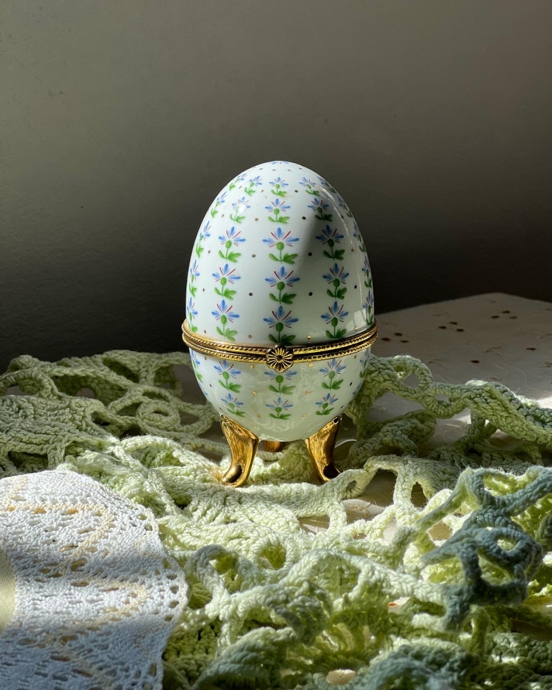 Œufs style Fabergé en porcelaine fine