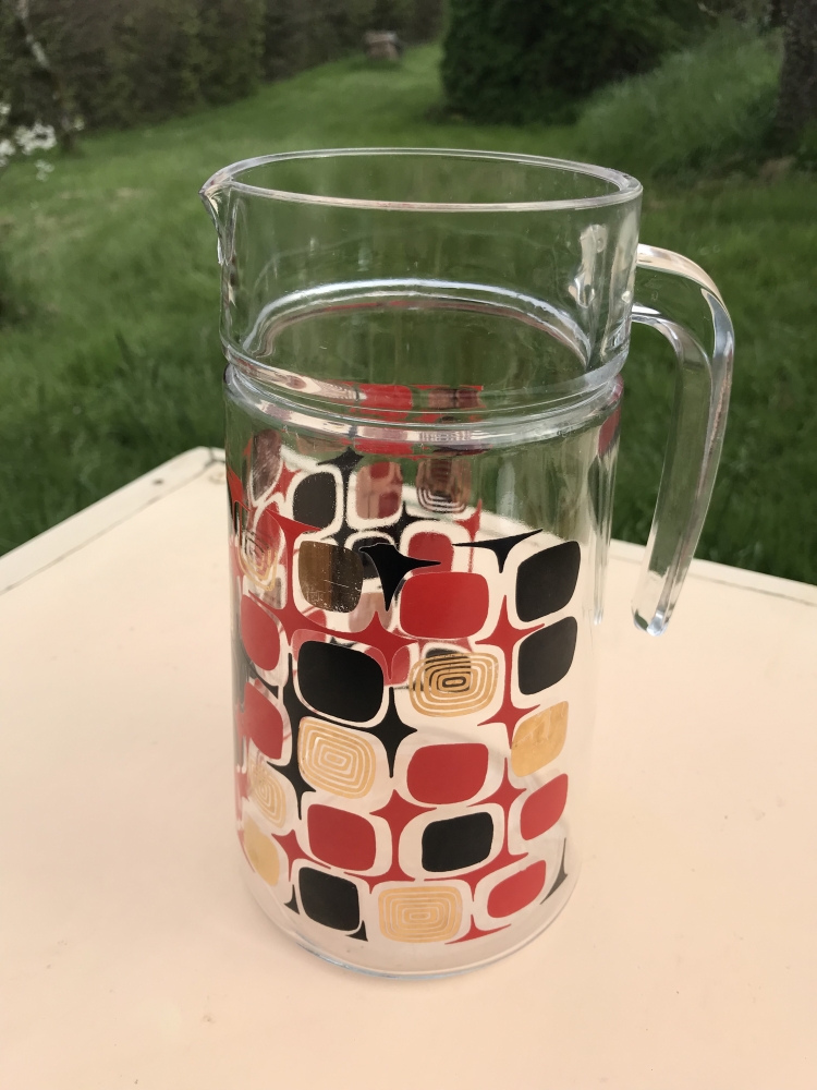 Carafe en verre vintage