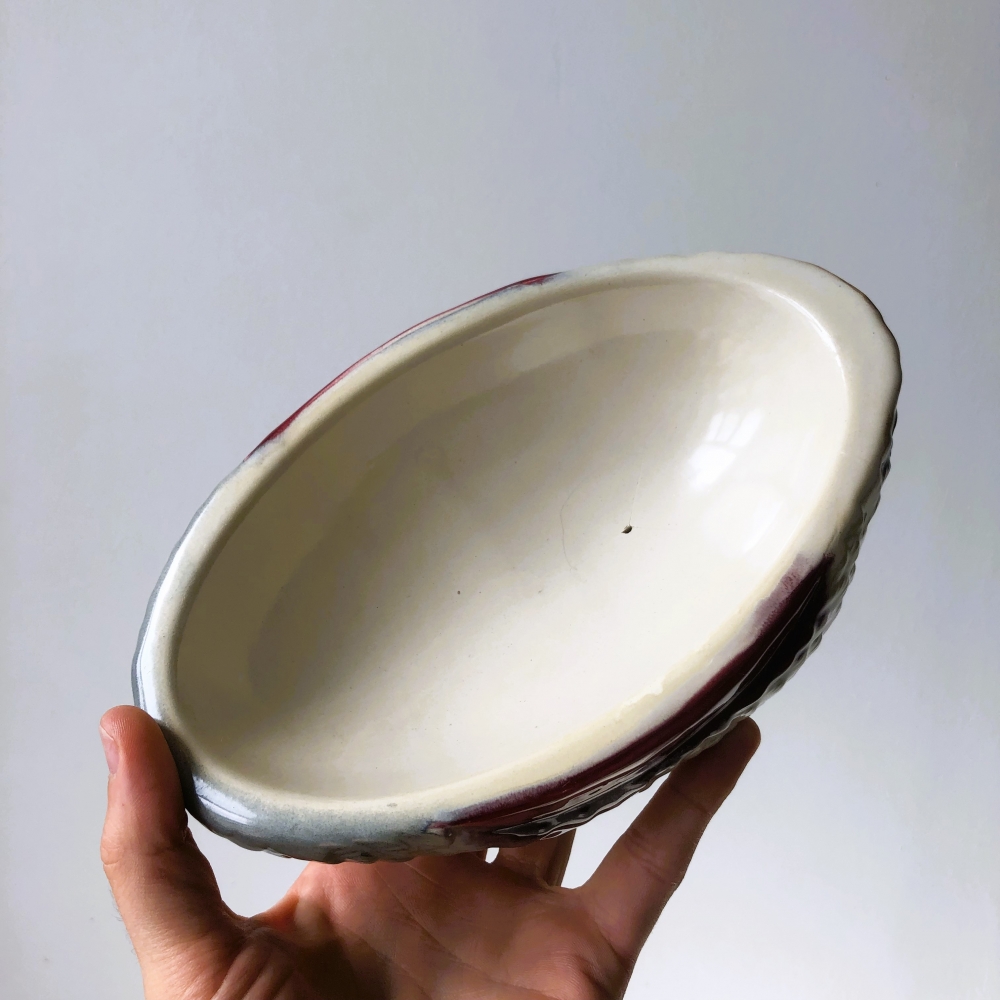 Belle terrine céramique faïence vintage, Michel Caugant Canard 🦆