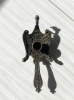 Bougeoir dragon - oiseau du soleil en laiton : porte-bougie à main en métal
