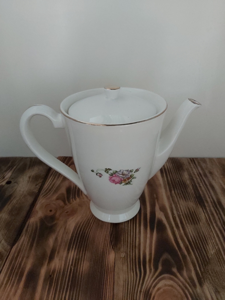 Cafetière en faîence de Digoin Sarreguemines décor Ravel