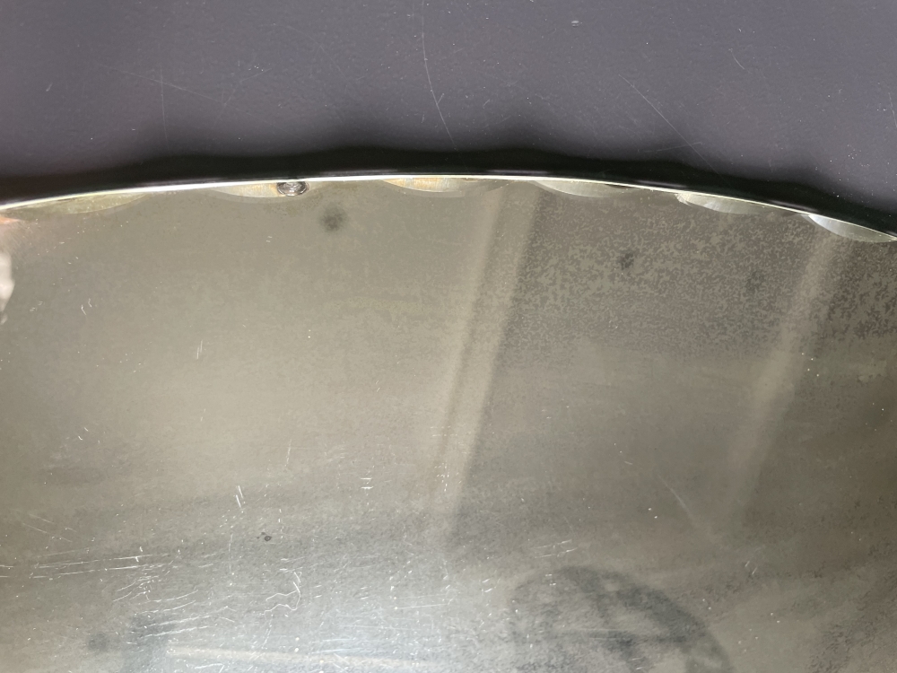 Miroir ovale biseauté vintage