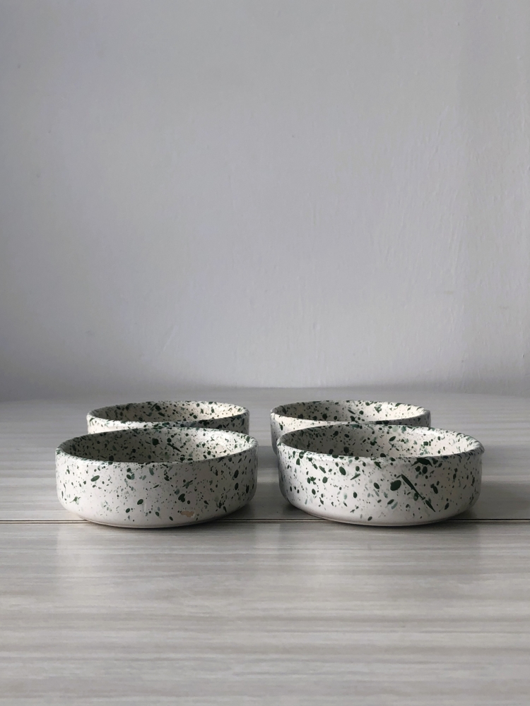 Lot de 4 ramequins terrazzo