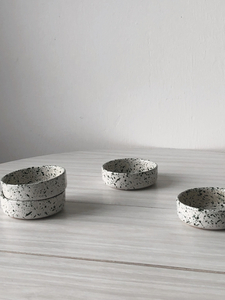 Lot de 4 ramequins terrazzo