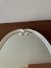 Miroir fonte blanc vintage 