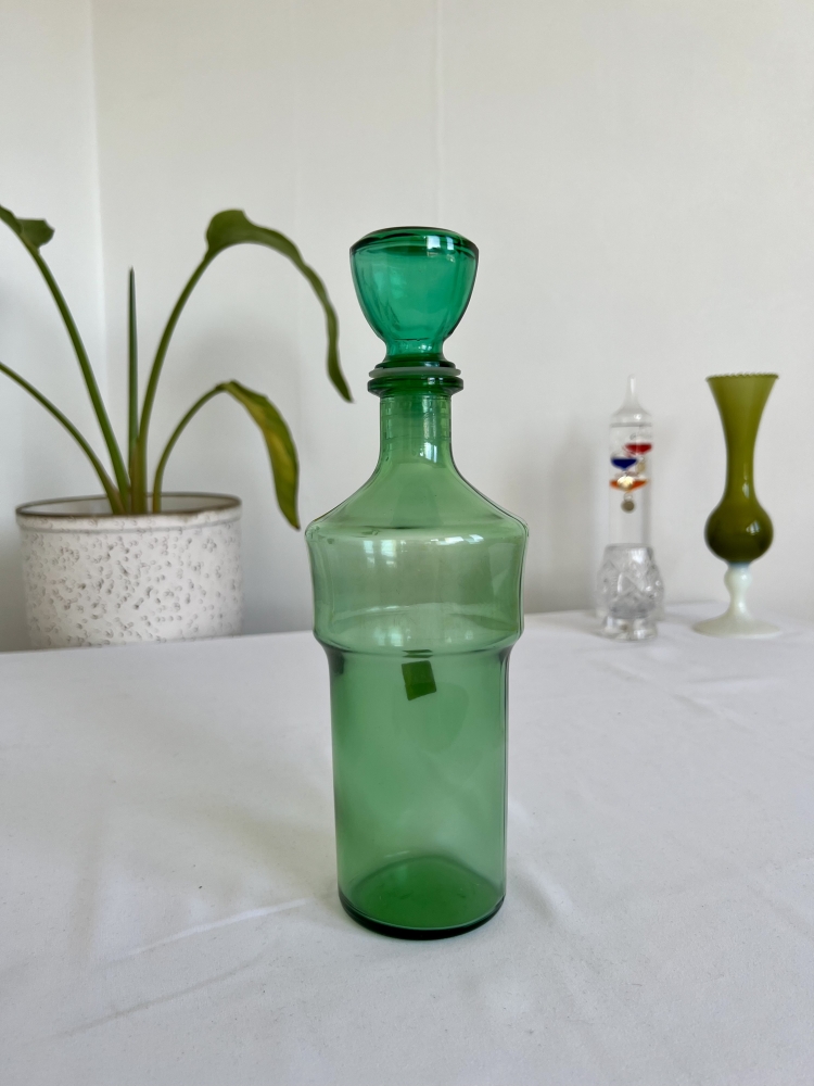 Carafe vintage cristal et bouchon Artistiche Cristallerie Decorate