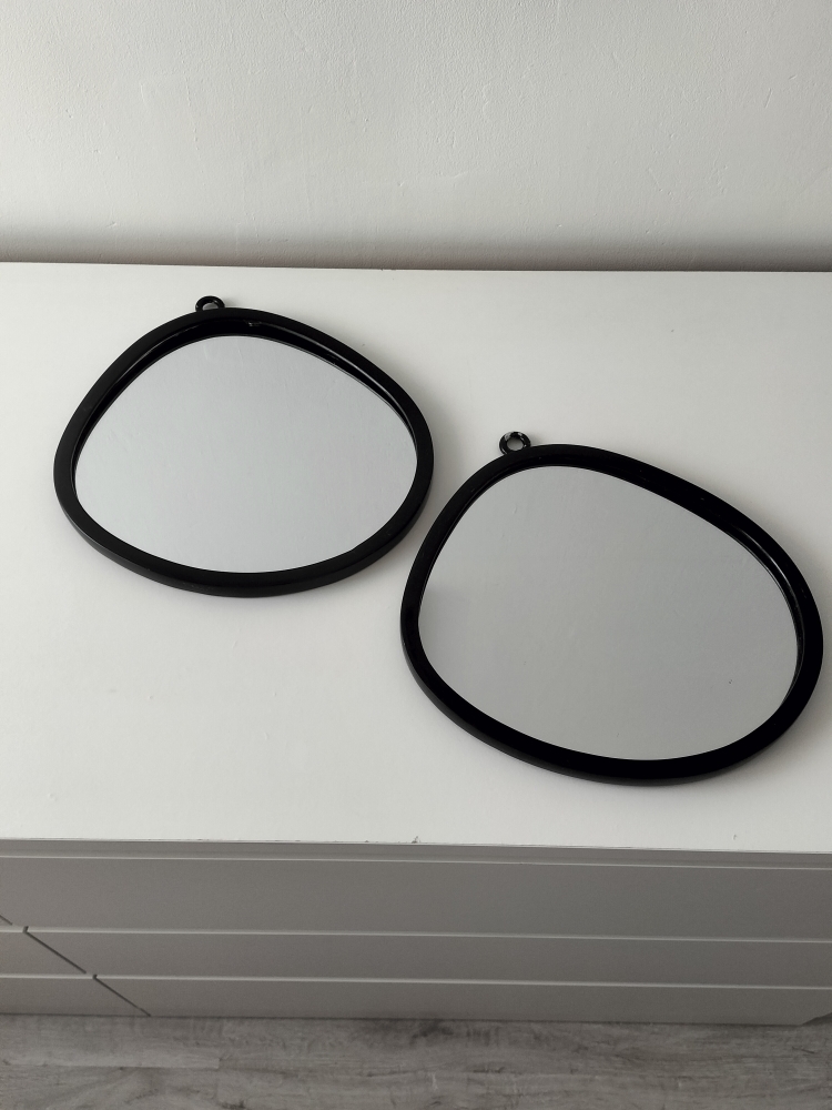 Lot de miroirs design noirs