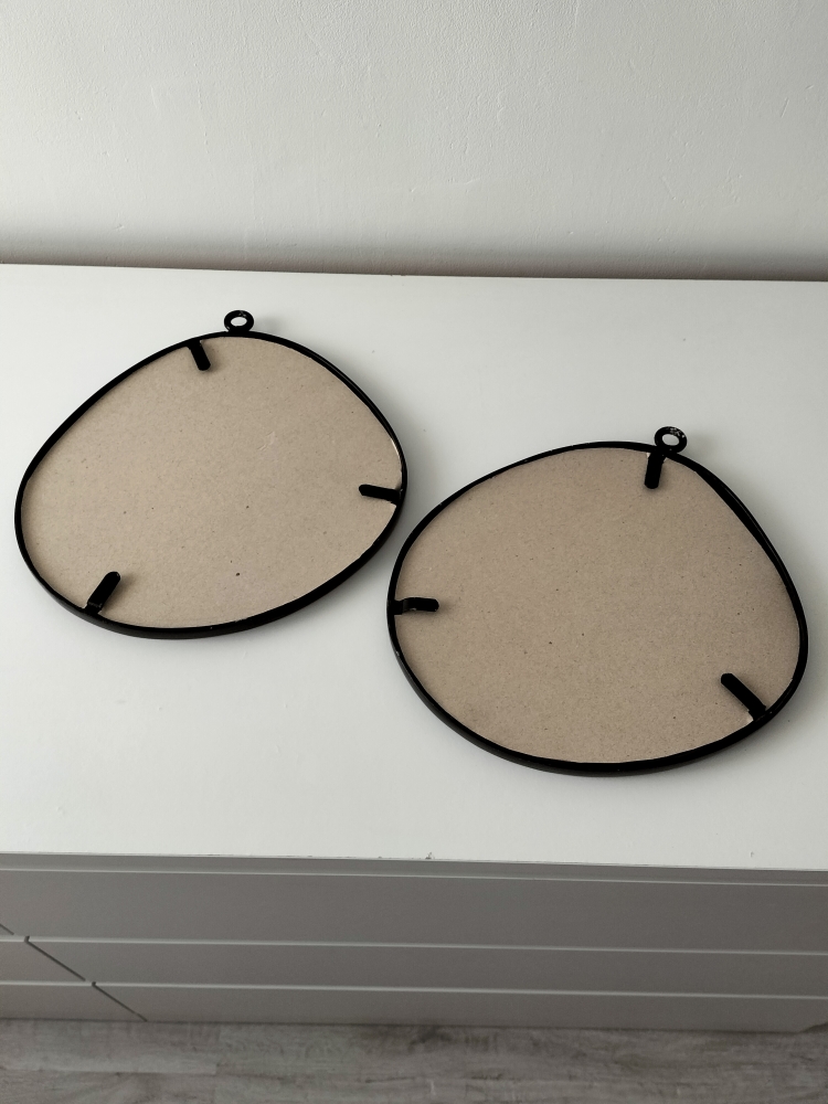 Lot de miroirs design noirs