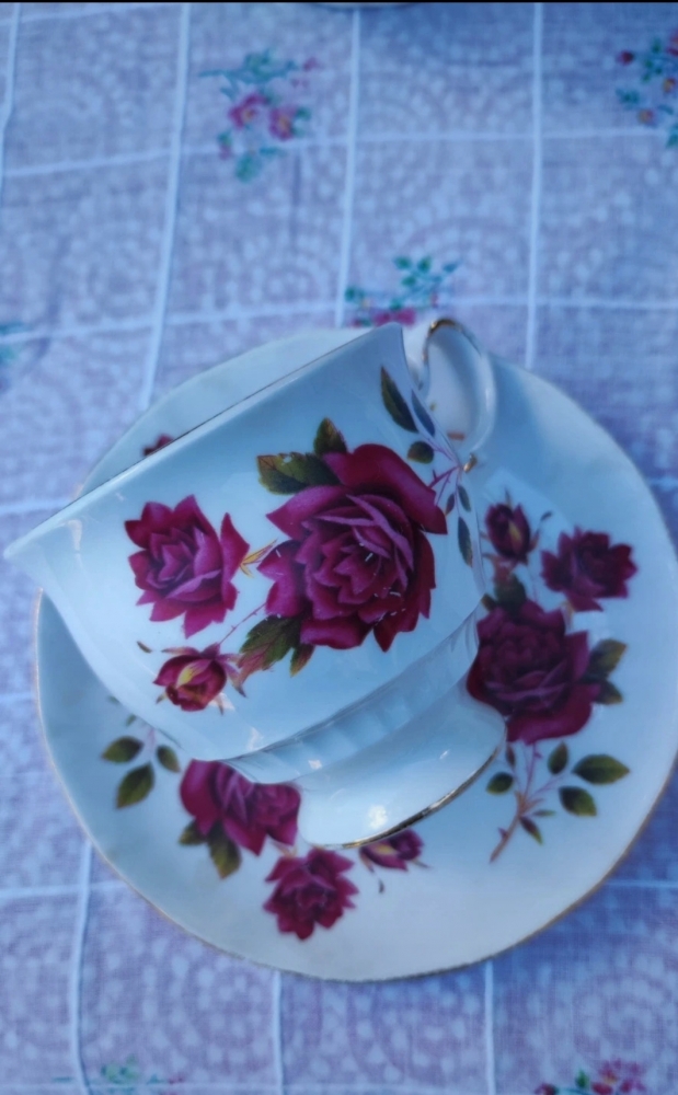 Tasse et soucoupe Queen Anne