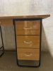 Bureau annees 60 formica marron
