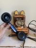 Téléphone à cloche ancien, en cuivre et bakélite , 1900/1920