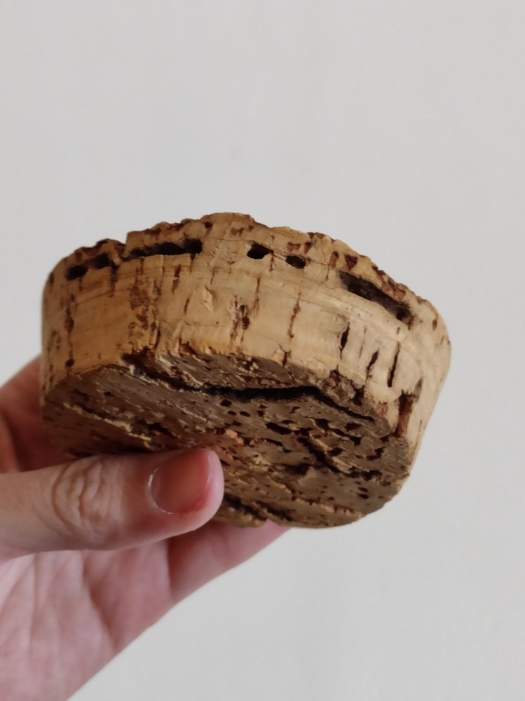 Bocal hexagonal verre épais