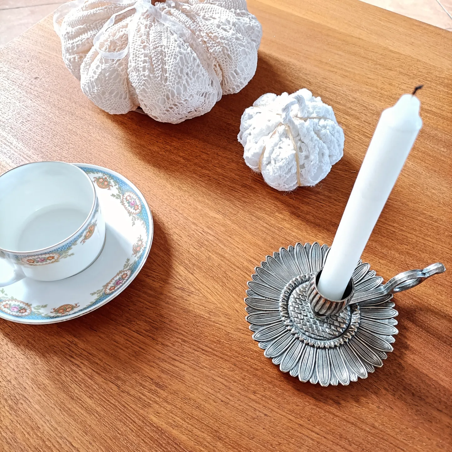 Bougeoir rat de cave forme marguerite 