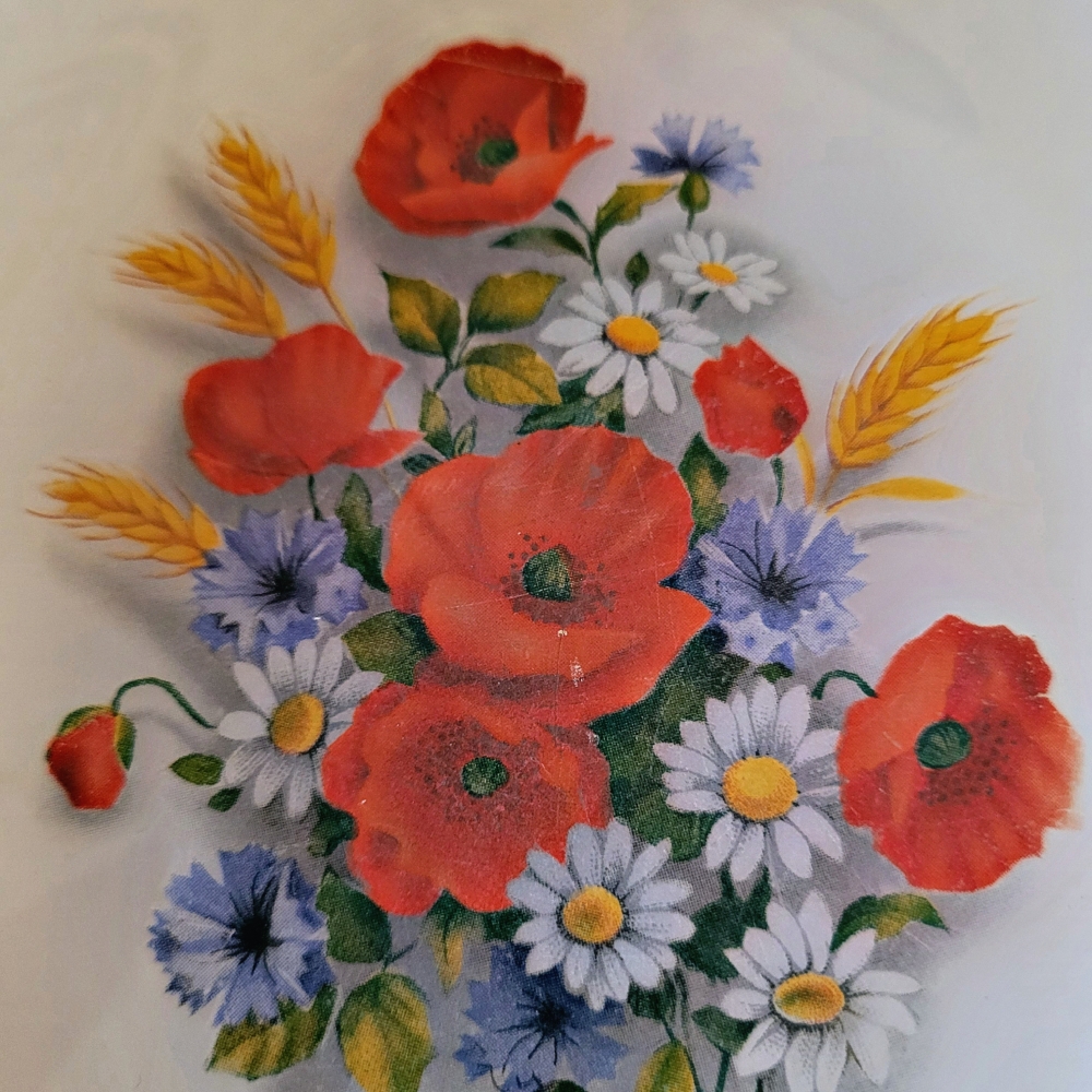 4 assiettes Arcopal Coquelicots