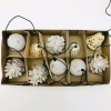 Guirlande lumineuse vintage, pommes de pin, boules et cloches 