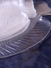 5 assiettes poisson et 1 grand plat forme poisson de Arcoroc, 1970'S