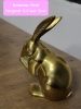 Lapin en Laiton doré vintage 