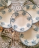 Assiettes semi-creuse en terre de fer, Longwy, fin XIXe
