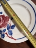 4 assiettes plates faïence Luneville modèle Chantal