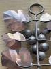 Bougeoir applique vintage en fer forgé feuilles de vigne et grappes de raisin 
