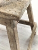 Tabouret en bois rustique 