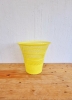 Corbeille à papier jaune Grosfillex vintage